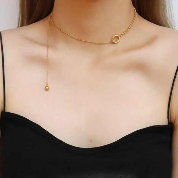 Kirurginteräsketju, FRENCH RIVIERA | Modern Steel Chain in Gold