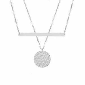 Kirurginteräskorusetti, FRENCH RIVIERA | Noemie Silver Necklace Set