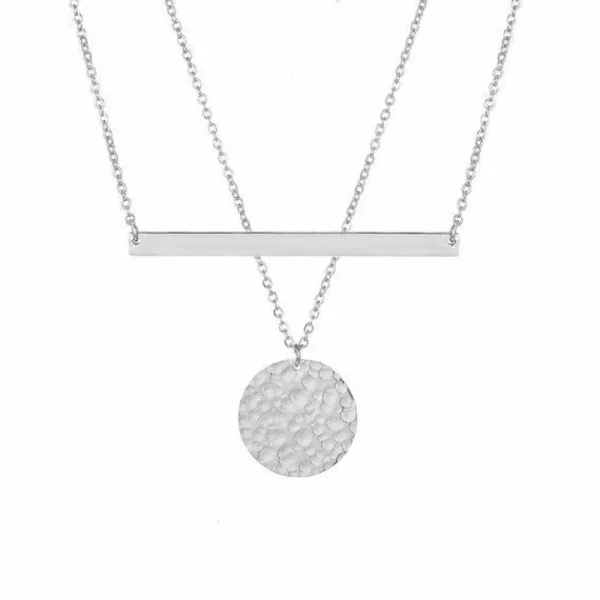 Kirurginteräskorusetti, FRENCH RIVIERA | Noemie Silver Necklace Set