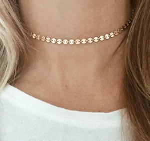Kirurginteräskorusetti, FRENCH RIVIERA | Rosegold Choker Necklace Set