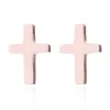 Kirurginteräsnapit, Rosegold Cross -ruusukulta ristinapit