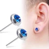 Kirurginteräsnapit | Theo Earrings -siniset nappikorvakorut