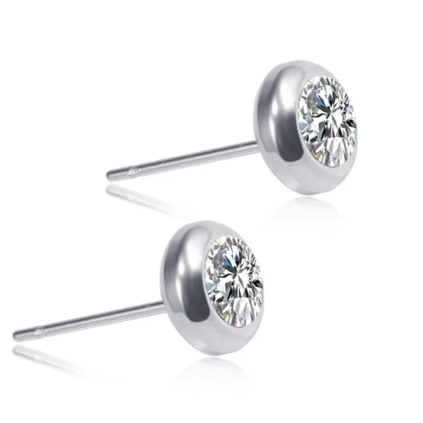 Kirurginteräsnapit | Theo Earrings -kirkkaat nappikorvakorut