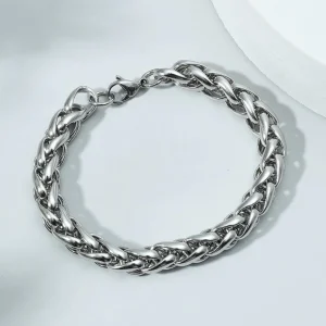 Kirurginteräsrannekoru, Chunky Braided Bracelet