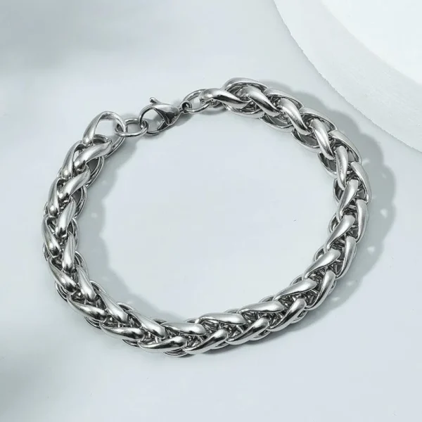 Kirurginteräsrannekoru, Chunky Braided Bracelet