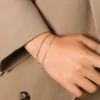 Kirurginteräsrannekoru, FRENCH RIVIERA | Snake Bone Chain in Silver