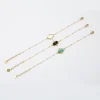 Kirurginteräsrannekoru, FRENCH RIVIERA | Simple Oval Gold Steel Chain