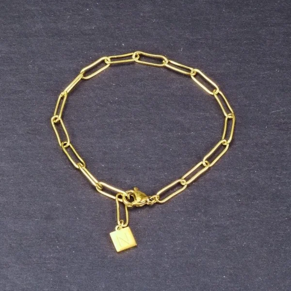 Kirurginteräsrannekoru, FRENCH RIVIERA | Norah Chain in Gold