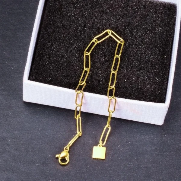 Kirurginteräsrannekoru, FRENCH RIVIERA | Norah Chain in Gold