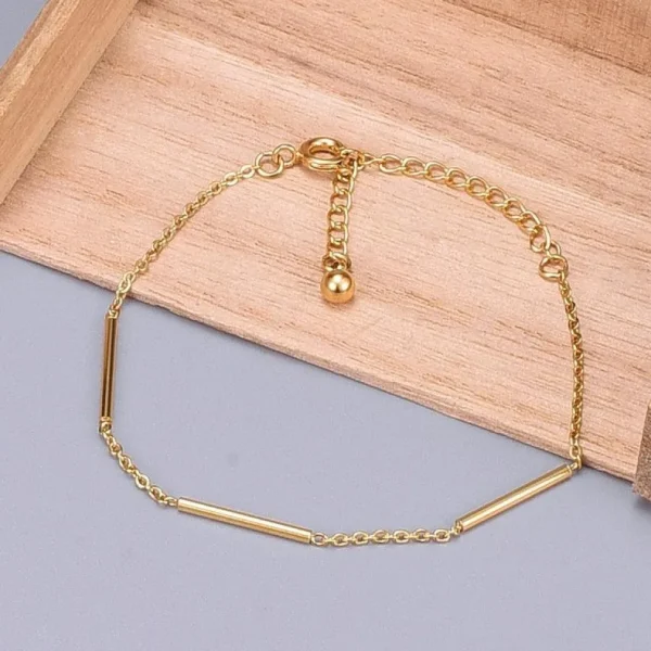 Kirurginteräsrannekoru, FRENCH RIVIERA | Naomi Chain in Gold