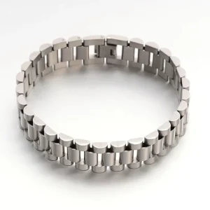 Kirurginteräsrannekoru, Stainless Steel Simple Style