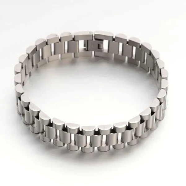 Kirurginteräsrannekoru, Stainless Steel Simple Style