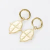 Kirurginteräsrenkaat, FRENCH RIVIERA | Oval Gold Steel Hoops