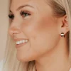 Kirurginteräsrenkaat, Wide Steel Hoop Earrings in Gold