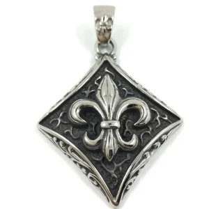Kirurginteräsriipus, XXL Royal Fleur de lis