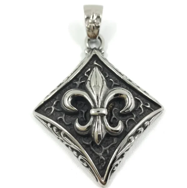 Kirurginteräsriipus, XXL Royal Fleur de lis