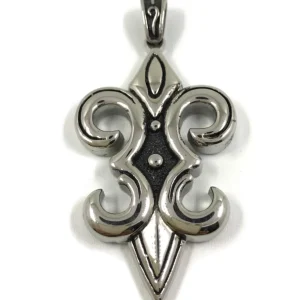 Kirurginteräsriipus, XXL Royal Fleur de lis (ranskanlilja)