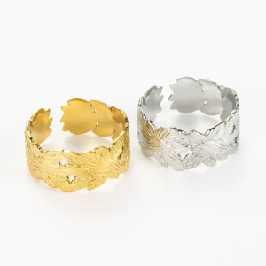 Kirurginterässormus, FRENCH RIVIERA | Wide Nature Ring in Two Colours