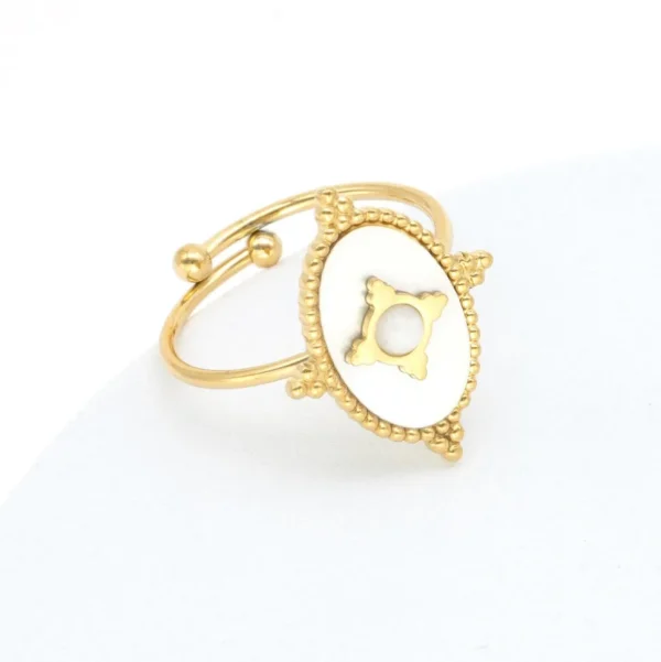 Kirurginterässormus, FRENCH RIVIERA | Oval Gold Ring
