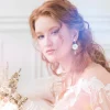 Korvakorut, ATHENA BRIDAL | Caroline -valkoiset kukkakorvakorut