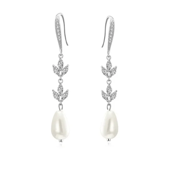 Korvakorut, ATHENA BRIDAL | Éliane -pisaranmuotoiset helmikorvakorut