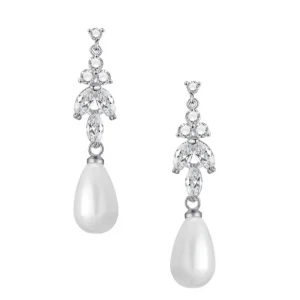 Korvakorut, ATHENA BRIDAL | Édith -pisaranmuotoiset helmikorvakorut