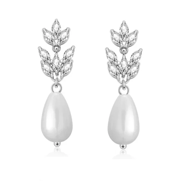 Korvakorut, ATHENA BRIDAL | Diane -pisaranmuotoiset helmikorvakorut