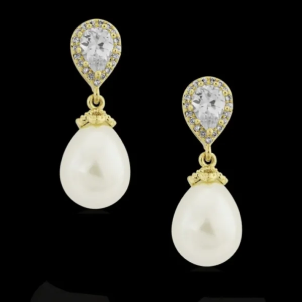 Korvakorut, ATHENA BRIDAL | Precious Pearl -kulta helmikorvakorut
