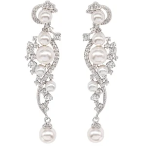 Korvakorut, ATHENA BRIDAL | Clarisse-kimaltavat helmikorvakorut