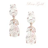 Korvakorut, ATHENA BRIDAL | Annie Teardrop -ruusukullanväriset pisarat