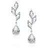 Korvakorut, ATHENA BRIDAL | Noelle Earrings -hopeanväriset pisarat