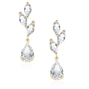 Korvakorut, ATHENA BRIDAL | Noelle Earrings -kullanväriset pisarat