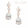 Korvakorut, ATHENA BRIDAL | Sparkle Teardrop -ruusukullanväriset pisarat