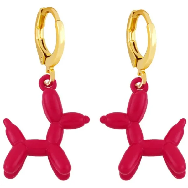 Korvakorut, Balloon Dog -koirakorvakorut (punainen)