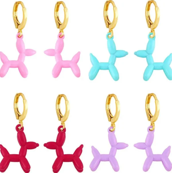 Korvakorut, Balloon Dog -koirakorvakorut (punainen)