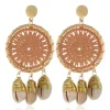 Korvakorut, Beige Lace Dream Catcher Earrings