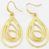 Korvakorut, Belle Miss Paris | Teardrop in Matte Gold