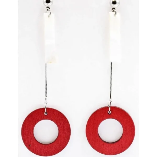 Korvakorut, BELLE MISS Sixties | Nacre Charmine Red