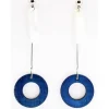 Korvakorut, BELLE MISS Sixties | Nacre Petrol Blue