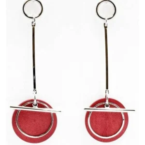 Korvakorut, BELLE MISS Sixties | Button Charmine Red
