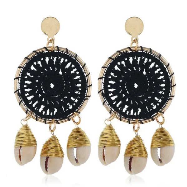 Korvakorut, Black Lace Dream Catcher Earrings