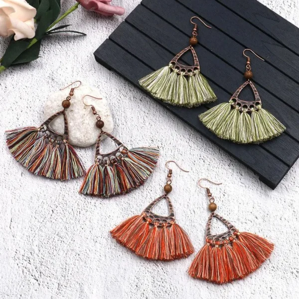 Korvakorut, Bohemian Earrings with Tassels