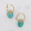 Korvakorut, BOHM PARIS | 2 in 1 Boucles Caméo -turkoosi/kulta