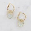 Korvakorut, BOHM PARIS | 2 in 1 Boucles Caméo -valkoinen/kulta