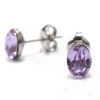 Korvakorut, BOHM PARIS | Boucles Sylvie avec cristal light violet