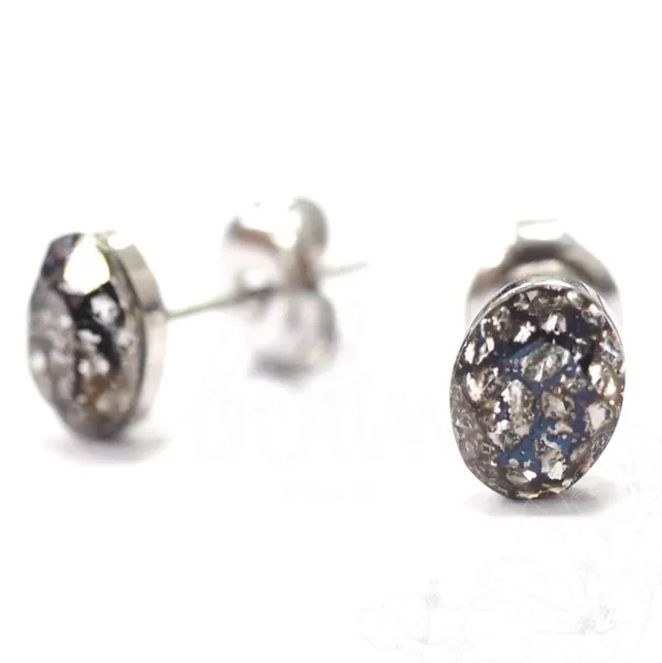 Korvakorut, BOHM PARIS | Boucles Sylvie avec cristal noire patina