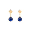 Korvakorut, BOHM PARIS | Boucles Étoile avec cristal royal blue