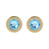 Korvakorut, BOHM PARIS | Boucles D'oreilles Miel avec cristal turqoise