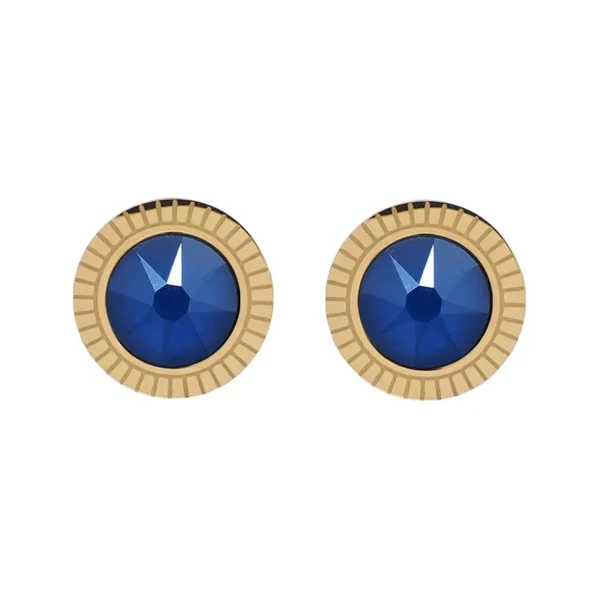 Korvakorut, BOHM PARIS | Boucles D'oreilles Miel avec cristal Royal Blue