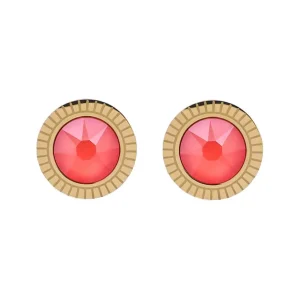 Korvakorut, BOHM PARIS | Boucles D'oreilles Miel avec cristal coral